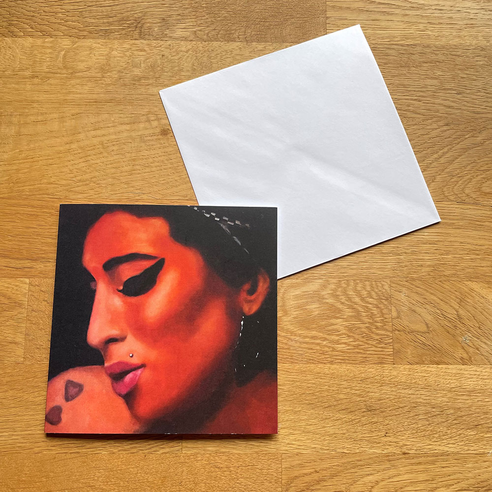 Amy Winehouse Greetings Card