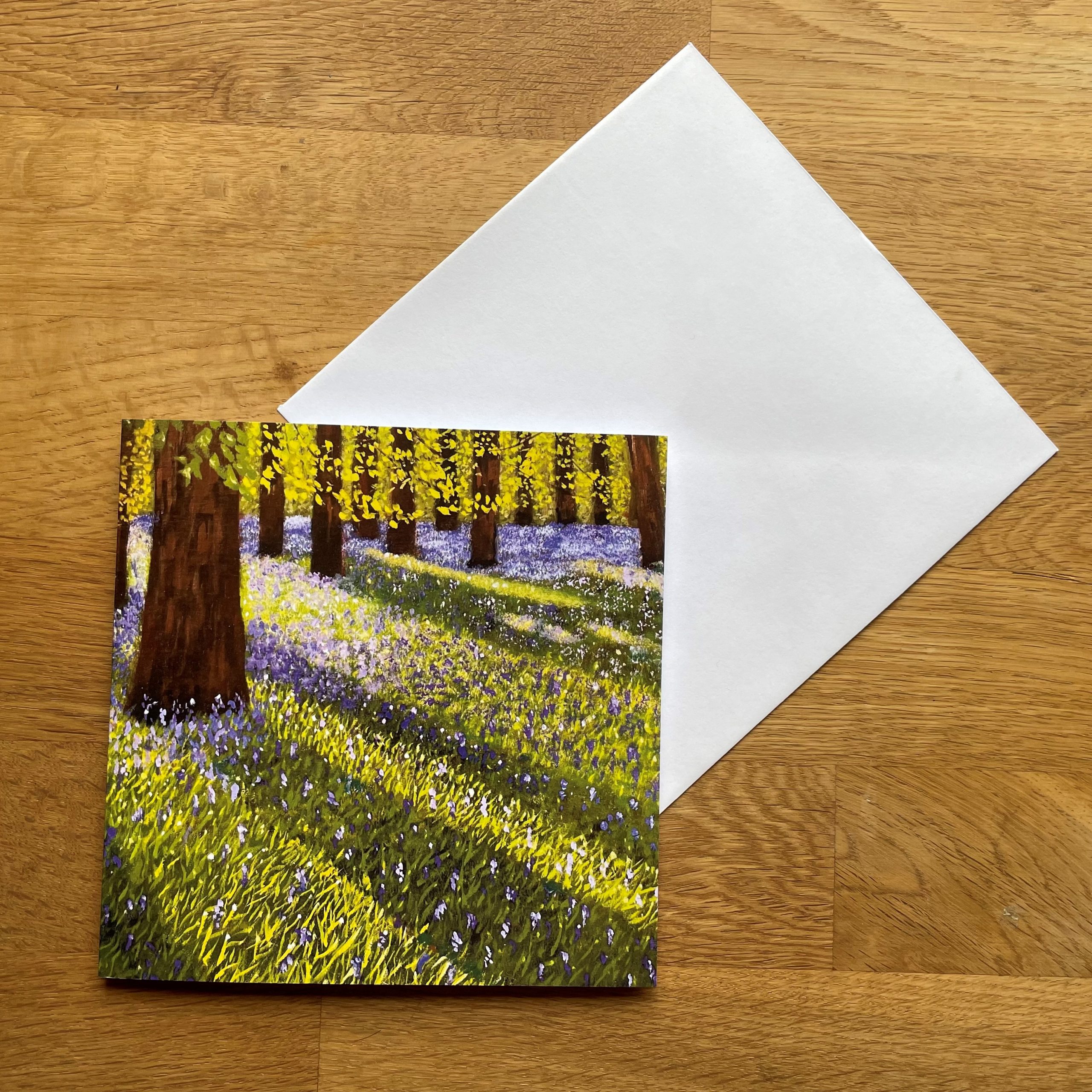 Bluebell Wood Greetings Card