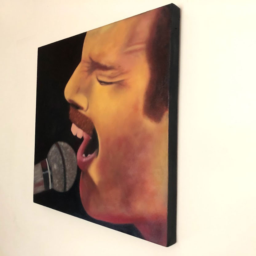 Freddie Mercury. Original Oil Painting