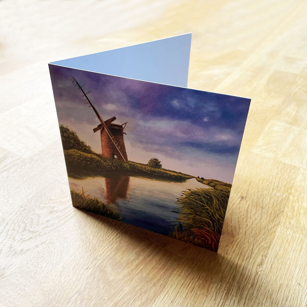 Norfolk Windmill Greetings Card